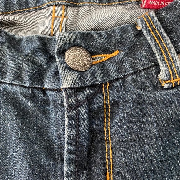 7 Seven  Women's Regular Boot cut Jeans Dark Blue Wash 31 - Picture 5 of 13